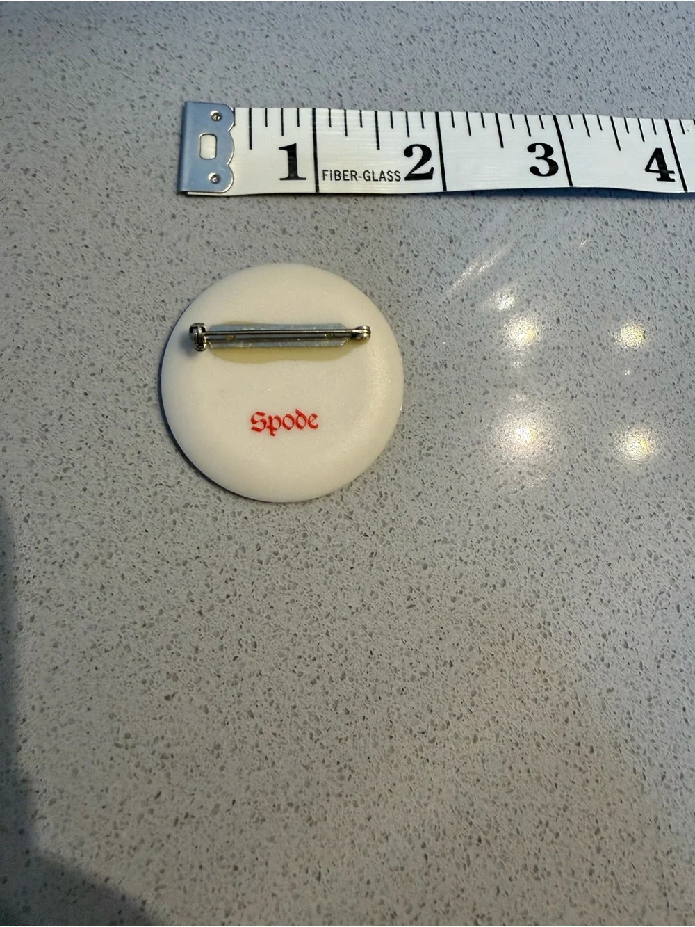 Spode brooch featuring